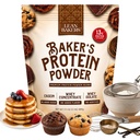 Baker's Protein Powder Pure Natural Protein Blend, Whey Isolate, Herakonsentraatti, Kaseiini, Gluteeniton, ei makeutusaineita, Mautonta, 17,1 oz, paistamiseen korkea proteiini Alhainen Calorie Snacks