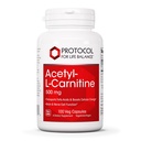 Protokolla Asetyyli- L-karnitiini 500mg - Energia Supplement, Hermo, ja aivojen tuki - 100 Veg Caps