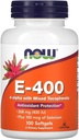 Nyt Ruoka E-400 D-Alpha sekoitettujen tokoferolien kanssa, 268 mg (400 IU), 100 Softgels