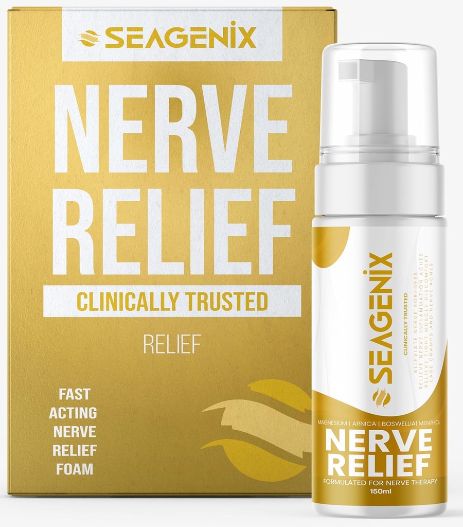 Nerve Relief Muscle Foam - Nerve Spray Magnesium - Arnica - Boswellia - Menthol Formula - Hermo ja lihas Relief 