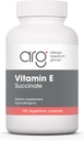 Allergiatutkimusryhmä E-vitamiini Succinate Supplement - miehille ja naisille, 400 IU D-Alfa-tokoferyyli, antioksidantti, kasvissyöjäkapselit - 100