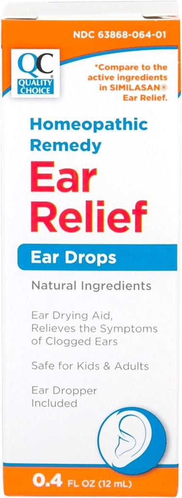 Quality Choice Homeopathic Ear Relief Drops 0,4 FL oz (1)