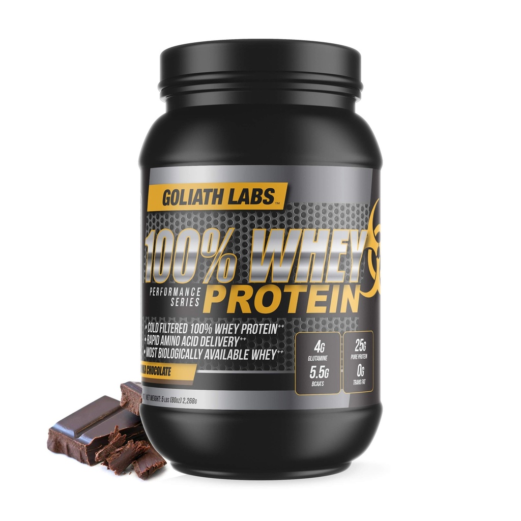 Goliath Labs 100% Whey Protein Powder 5 lb (chocolate)