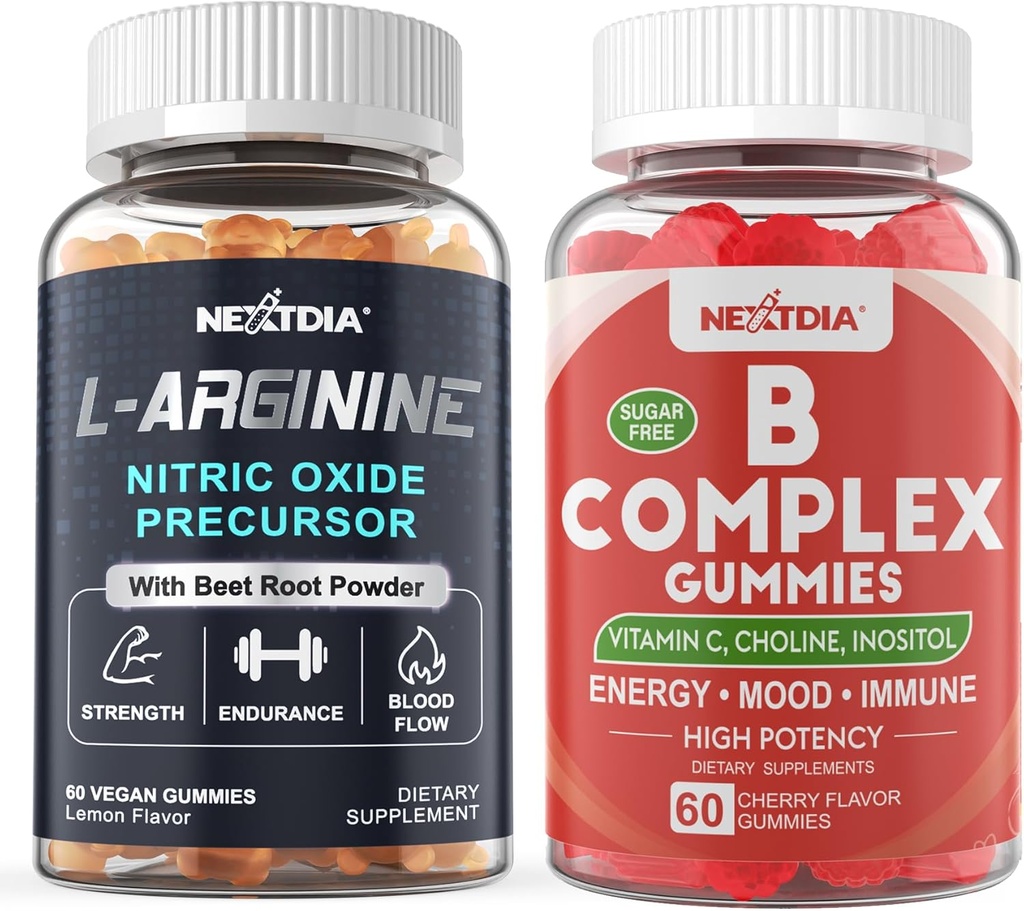 B-vitamiini Complex Gummies + L Arginine Gummies