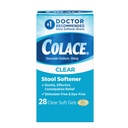 Colace Clear Stool Softener Soft Gel Capsules Constipation Relief 50mg Docusate Sodium Doctor Rekommenderad 28ct