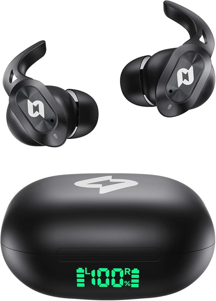 Langattomat kuulokkeet Bluetooth kuulokkeet, joissa on langaton latauskotelo