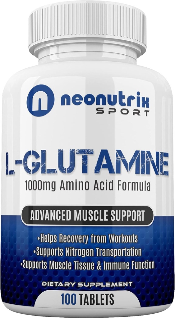 L-glutamiini 1000 mg Aminohappokapselit Post Treenout Recovery Supplement for Immuuni, Dgestive & Gut Support Typpikuljetus lihasten Recover & Endurance for Men and Women by Neonutrix Sport