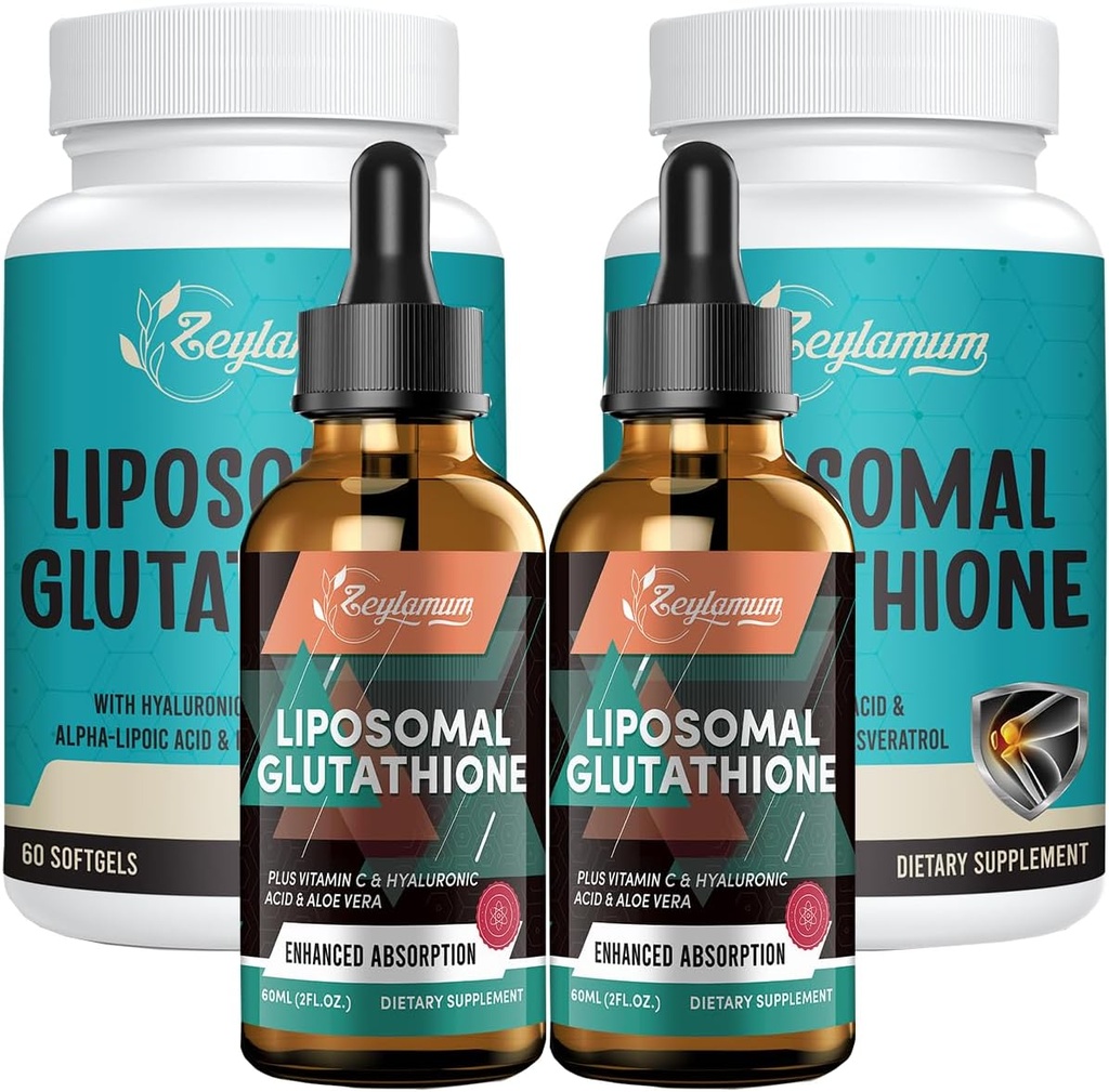 Liposomaalinen Glutationi 2 pakkaus ja liposomaalinen Glutationi Liquid 2 pakkaus