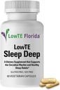Sleep Deep - 60 kapselia I Sleep Supplement Melatonin 5mg, Ashwagandha, GABA, Lemon Balm Extract & l Theanine, unilääke terveille rytmihäiriöille