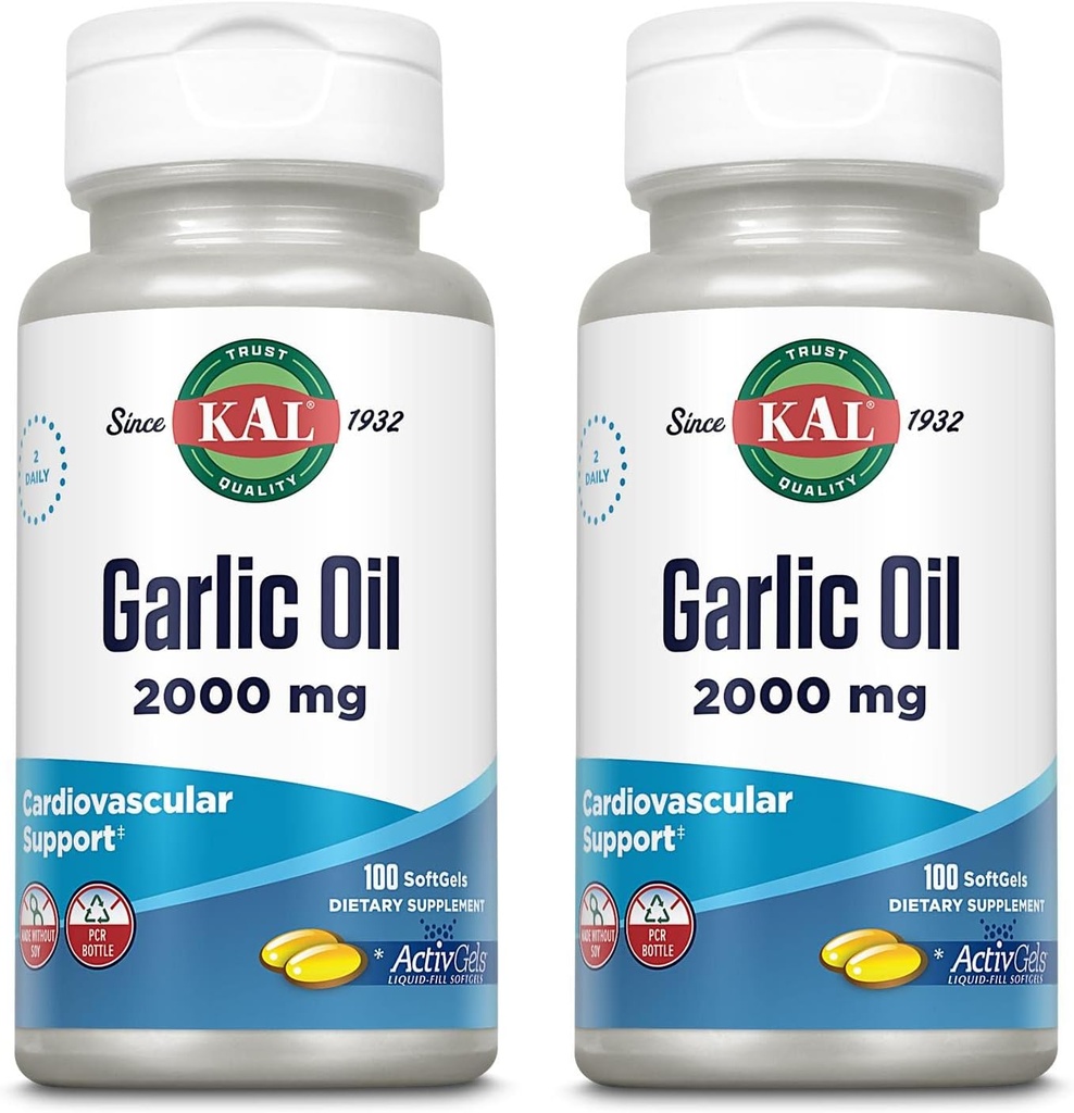 KAL Valkosipuliöljy 2000 Softgels, 100 kreivi