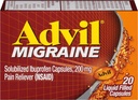 Advil Migreeni Nestemäiset Täytetyt kapselit - 20 ct, 5 kpl pakkaus
