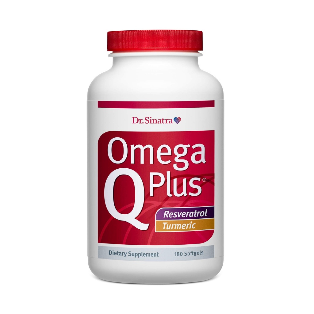 Tohtori Sinatra Omega Q Plus Resveratrol ja Turmeric - Omega-3 täydentää CoQ10 tukea terveen veren virtaus ja terveen tulehtumisen vaste (90 päivän tarjonta)