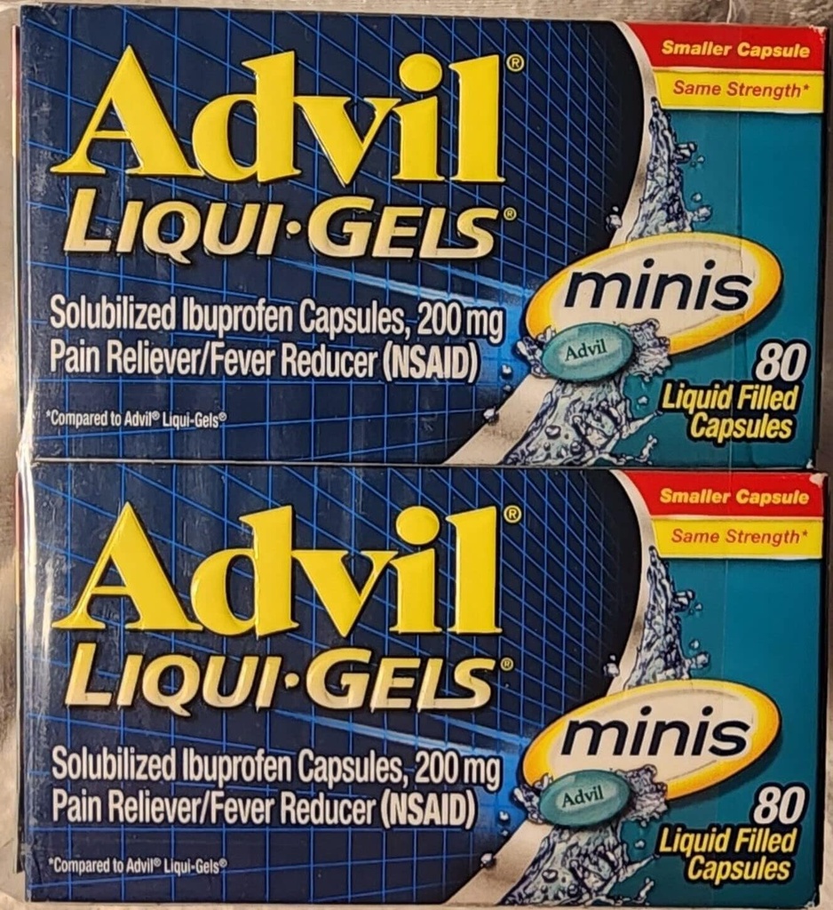 Advil Liqui-Gels Minis, 80 kapselia per pullo (3 pulloa)