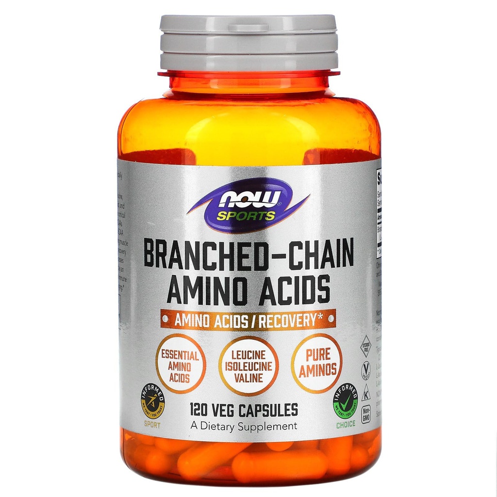 Now Foods Branch-Chain Amino (BCAA) 800mg, 120 kapselia