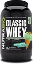 NutraBio Classic Whey Protein Powder- 25G Protein Per Scoop - Full- Spectrum Aminohappo profiili - Ei täyteaineita, keinotekoisia värejä, säilöntäaineita - (Pistachio Delight, 2 punta)