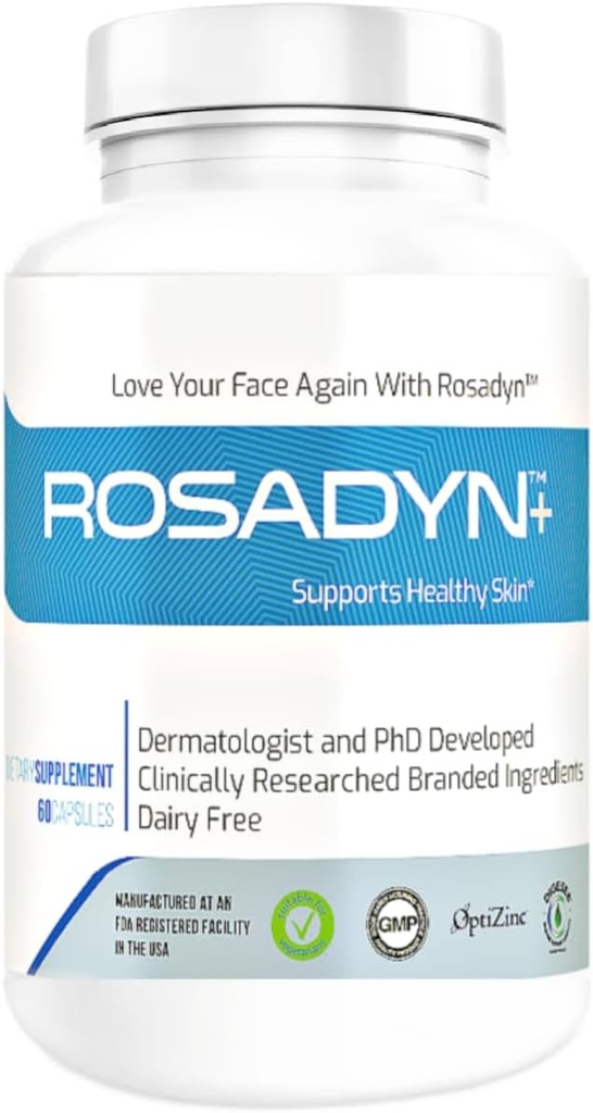Rosacea Skin Care Supplement för Redness of Face, Eye and Nose | Mål Rot orsaken till symtom
