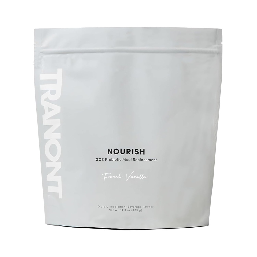 Tranont Nourish French Vanilla | 14.3oz | Superfood & Protein Powder Mix för hälsosam hud, matsmältning och energi | Plant Based Meal Replacement Shake med vitaminer, mineraler och prebiotika