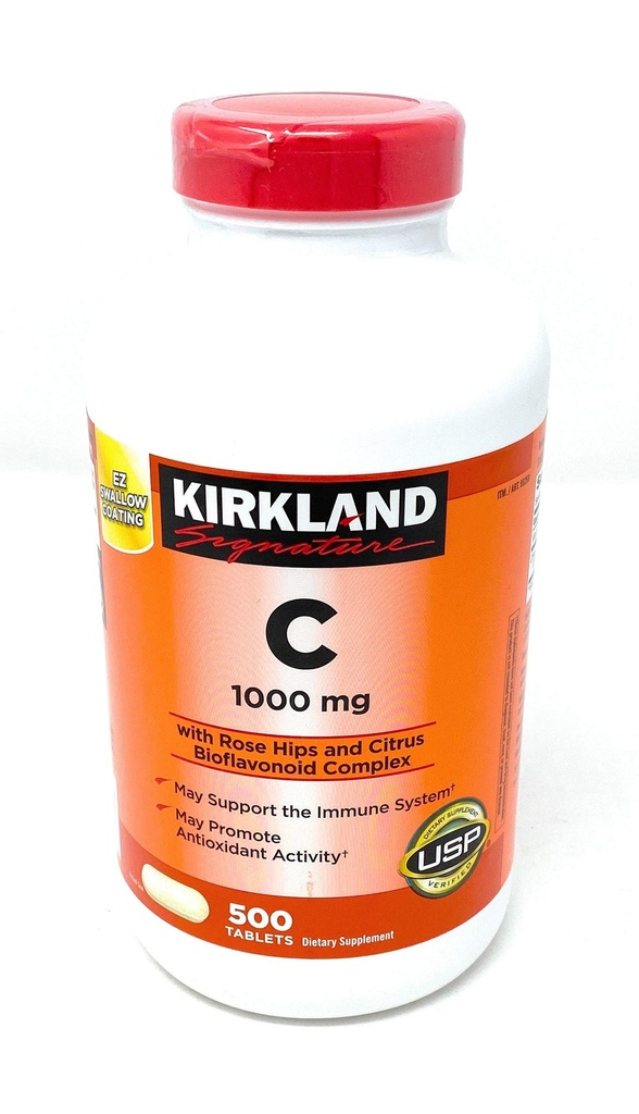 KIRKLAND Allekirjoitus C-vitamiini 1000 mg., 500 tablettia