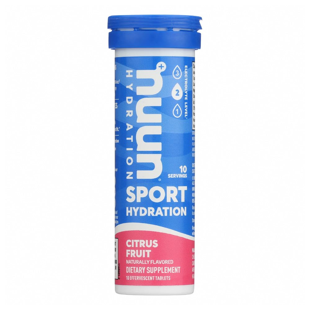 Nuun Active Citrus Fruit Electrolyte Enhanced Drink Tabletit (6-pakkaus 10)