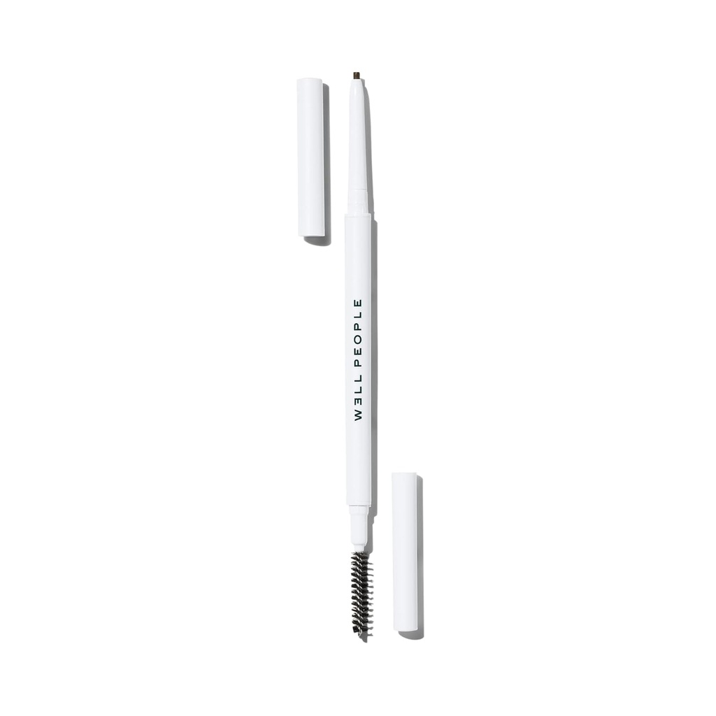 Well People Expressionist Brow Pencil, Defining Brow Pencil för en naturlig avslutning, Ultra-fin tips för total precision, Vegan & Cruelty-fri, Deep Brown
