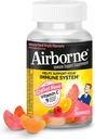 Airborne 750mg C-vitamiini Gummies Aikuisille, Immuuni tuki täydentää voimakas antioksidantteja vitamiinit C & E - 21 Gummies, valikoitu hedelmä maku