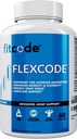 fitcode Flexcode Ultra Premium Joint Support, Glukosamiini, Turmeeric, MSM, kondroitiini, hyaluronihappo, gluteeniton, miehille ja naisille (30 tarjoilua)