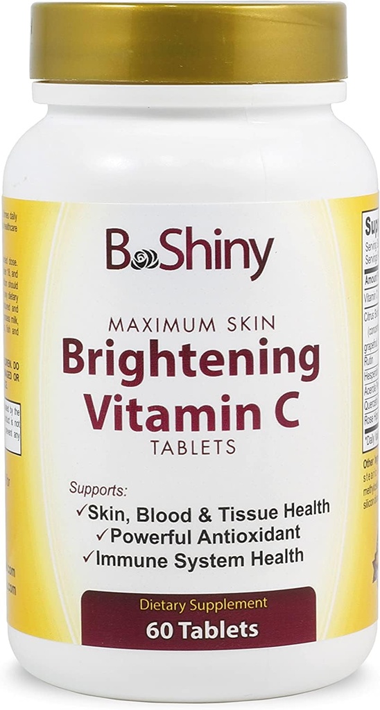 Vitamin C Komplex 1000 mg tabletter för hudlysning ljusande antioxidant med Rose HIPS och Bioflavinoids Immune Support Supplement Healthy Aging bygger energi och överlag välbefinnande