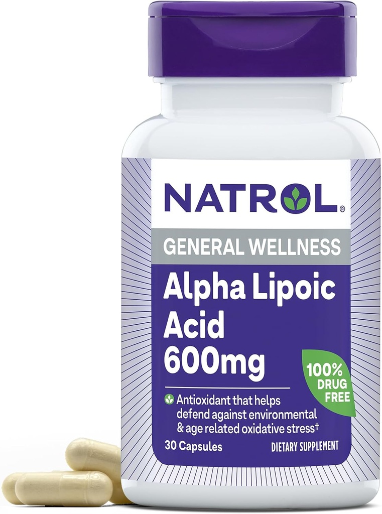 Natrol Alpha Lipoic Acid 600 mg Caps, 30 lla