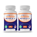 Vitamaattinen metyyli-B12-vitamiini (Metyylicobalamiini) 10 000 mikrog (10 mg) 60 lozenges - Paras B12- vitamiinin lähde (2 pakkaus)