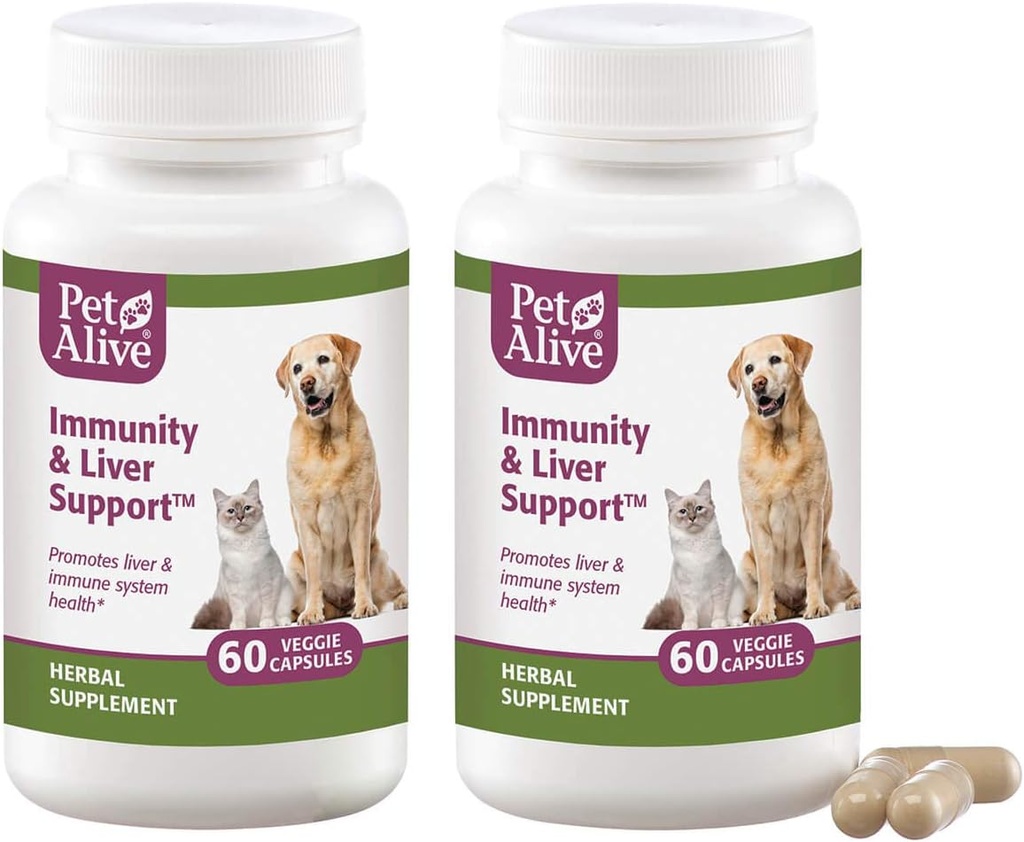 PetAlive Immuniteetti ja maksan tuki Veggie Cap 2 pakkaus