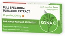 SONA Turmeric Pastilles, liukenee suuhun, 600% Lisää kurkumiinin imeytymistä kapseleihin verrattuna