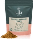 LILY OF THE VALLEY Cordyceps Mushroom Powder Superfood för sportprestanda - Performance Mushroom Extract med ekologiska militärer - Vegan & Gluten-Free - Packad i återförsäljbar påse (8oz, 226g)