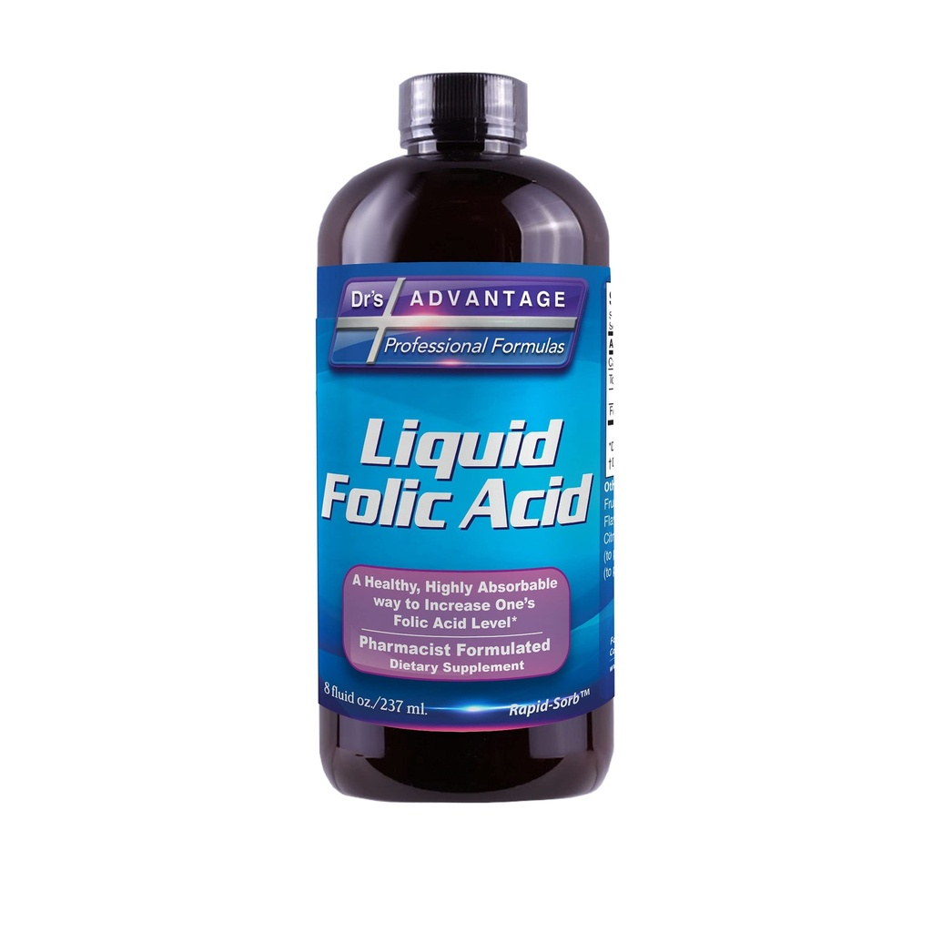 Flytande folsyra 800 MCG, 8 oz.