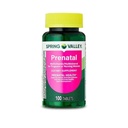 Spring Valley Prenatal Multivitamiini / Multimineral raskaana oleville ja hoitotyön naisten ravintolisät Tabletit, 100 kreivi + Tarra, Dri Store.