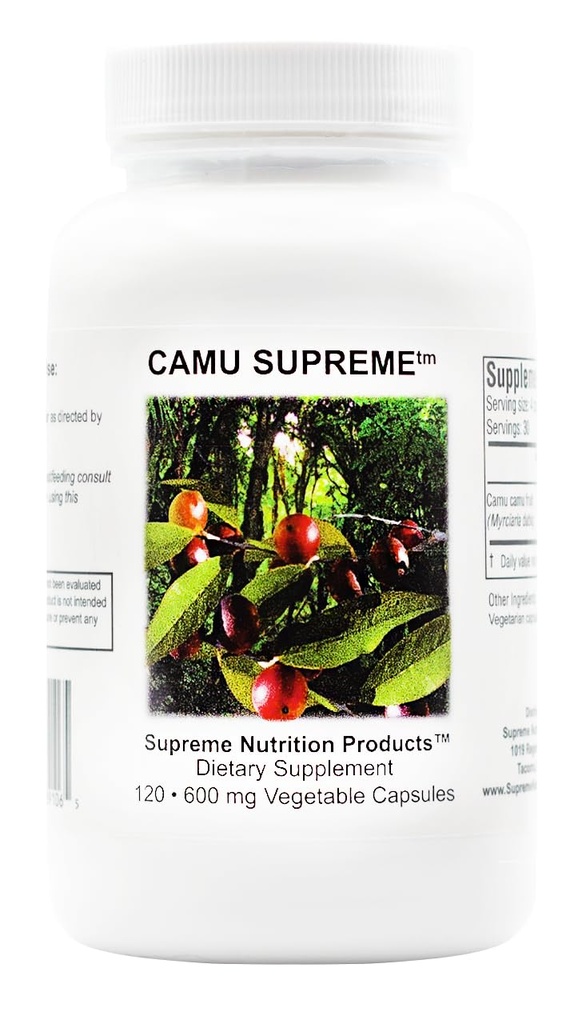 Supreme Nutrition Camu Supreme, 120 Pure Camu Camu Fruit kasvissyöjäkapselia