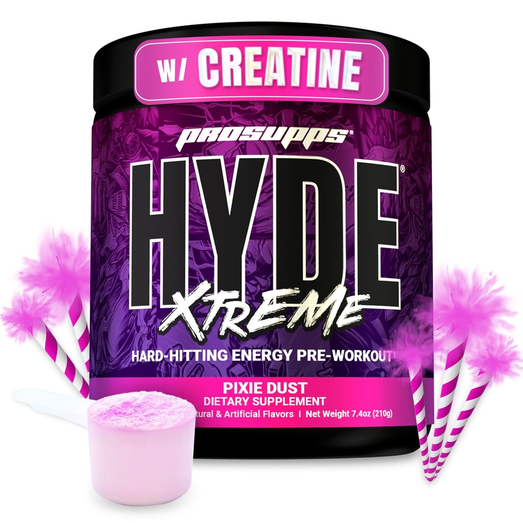 PROSUPPS Mr Hyde Xtreme Pre Workout Powder med kreatin, Beta Alanine & Caffeine - Extreme Energy, Pumps, Focus & Performance - Fitness & Gym Supplements for Men & Women (Pixie Dust, 30 Servings)