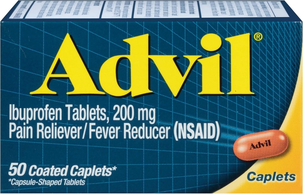 Advil päällystetty Caplets, 50 ct