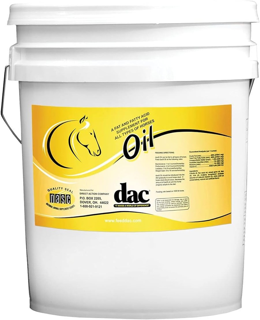 DAC öljy täydentää kaikille hevosille 5 Gallon