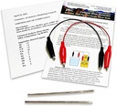 Colloidal Silver Generator Wire 99,99% Pure 12-Gauge (0,08 in./2,06 mm) Set of (2) 4-tums Rods + Mini/Travel Generator - Inkluderar Wires + kompletta instruktioner