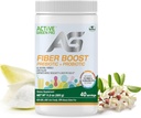 Kuitu Boost Prebiootti + Probiootti - Orgaaninen - Enzyme & Vitamiineja tuotanto - Tukee Bowel Säännöllisyys - Ruoansulatus - Makuton - Gluteeniton - Sokeriton - 320g/40 Tarjoilu