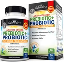 Avancerad prebiotika och probiotika för kvinnor och män, immun, Digestive & Gut Health med L. Reuteri, Inulin Fiber, Digestive Enzymes, Non-GMO, Gluten-Free, Dairy-Free, 30 kapslar