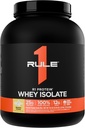 Regel 1 R1 Protein Whey Isolate - med 25g Protein & 6g BCAA Exklusivt från Isolated & Hydrolyzed Källor för träningsåterhämtning (5 pund *, Banana Crème)