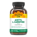 Country Life Acetyl L-Carnitine, 500 mg, med B-6 - 120 Vegan kapslar