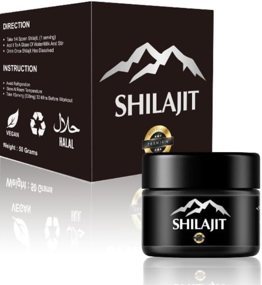 Shilajit Hartsi Fulvic Acid & Trace Minerals, Original Siperian Pure Shilajit kanssa 85+ Hummerihappo, Tuki Aineenvaihdunta & Immunojärjestelmä - 100 Tarjoilu / 1,7 Oz