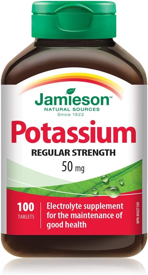 Jamieson Kalium 50 mg, 100 tablettia
