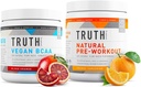 Totuus ravitsemus Natural urheilija harjoitus pino - Natural Preworkout (Orange Tangerine) + Vegan BCAA (Blood Orange)