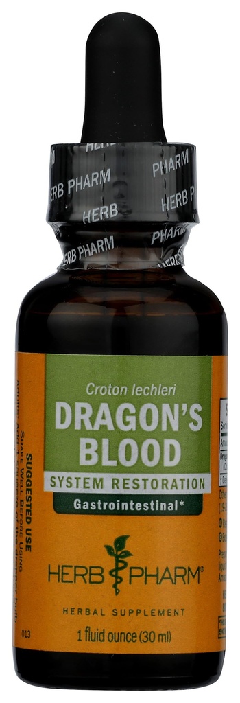 Herb Pharm Dragon's Blood Liquid Tree Sap for Ruoansulatuskanavan tukea - 1 Ounce (DDRAG01)