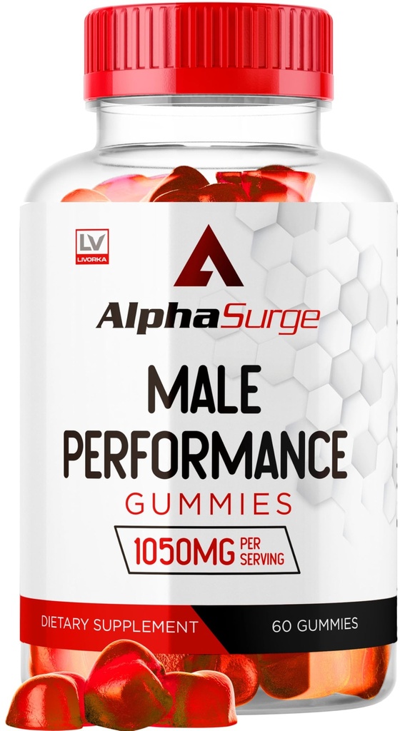 LIVORKA Alpha Surge for Men - Alpha Surge Gummies for Mies, Alfa Surge Gummies 1050mg, Alpha Surge XL Gummies, Alfa Surge Gummies, Alfa Surge Gummies, Alpha Sugre Mies, 60 Gummies for 1 kuukausi