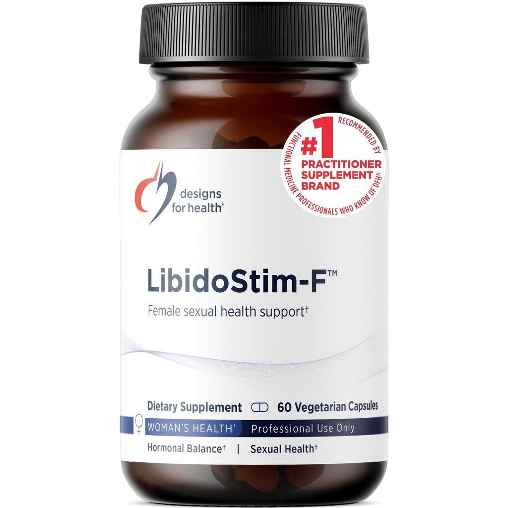 Designs for Health LibidoStim-F - Formula naisille Tribulus, DHEA + Ginkgo Biloba - ei-GMO + soijaton naisten terveys täydentää (60 kapselia)