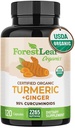 Kurkuma Supplement Extra Strength 2265mg - Kurkuma lisäravinteet w/BioPerine Black Pepper - Tumeric ja inkivääri lisäravinteet, 95% Curcuminoidit, tukee Immuuni & Joint Health, 120 Caps